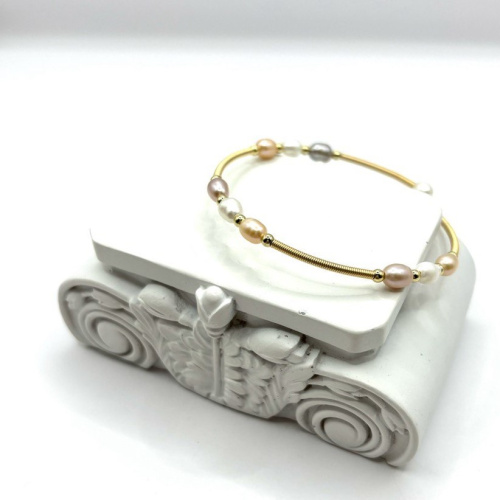 Браслет Диноса Коллекция "Жемчуг в золоте" —  фото 2