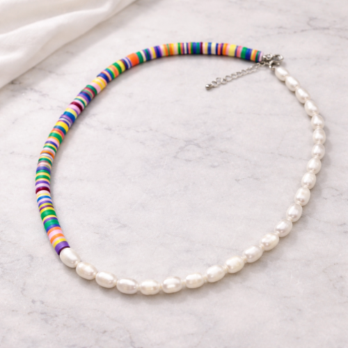 Колье ДИНОСА с речным жемчугом