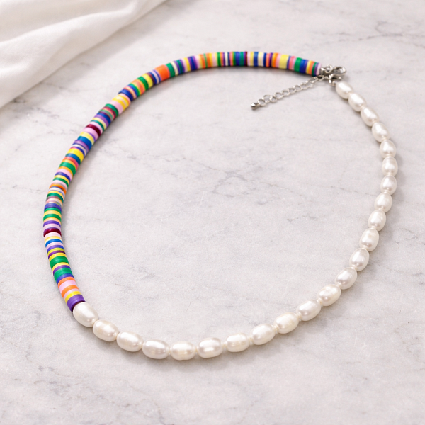 Колье ДИНОСА с речным жемчугом