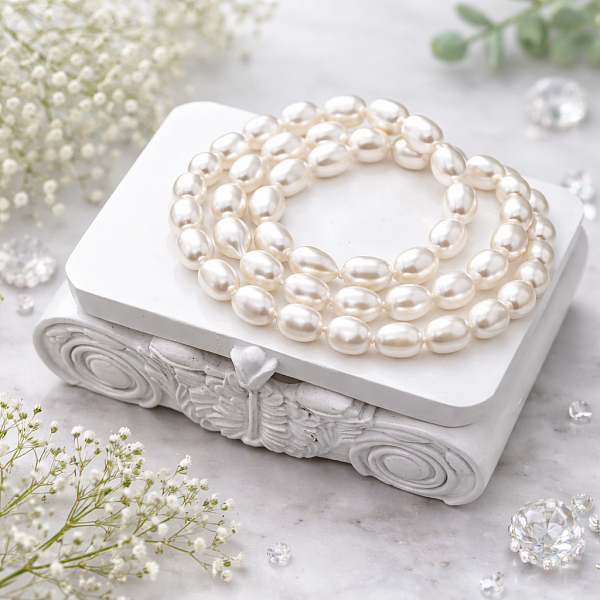 Бусы ДИНОСА с речным жемчугом