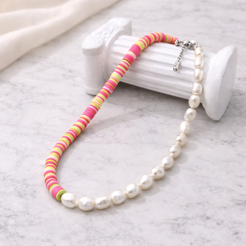 Колье ДИНОСА с речным жемчугом