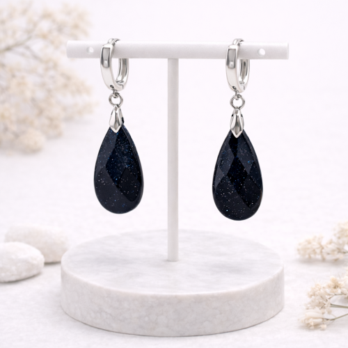 Серьги ДИНОСА с авантюрином — 