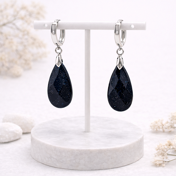 Серьги ДИНОСА с авантюрином