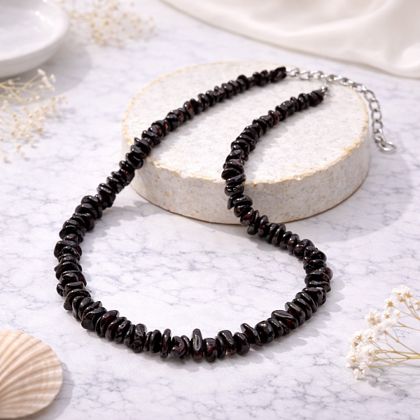 Бусы ДИНОСА с гранатом