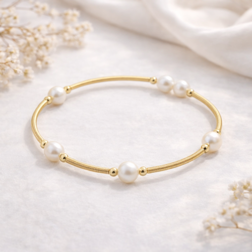 Браслет Диноса Коллекция "Жемчуг в золоте" — 