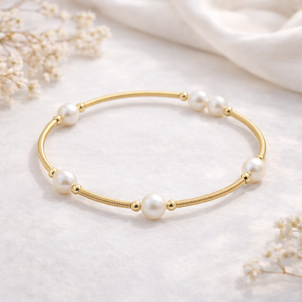 Браслет Диноса Коллекция "Жемчуг в золоте"