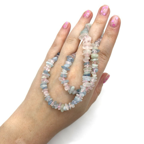 Бусы ДИНОСА с морганитом фото 4