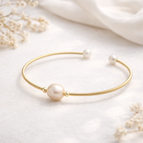 Браслет Диноса Коллекция "Жемчуг в золоте" №20 — 