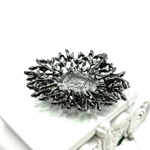 Брошь подвеска Диноса с крупным камнем кристаллом —  фото 2