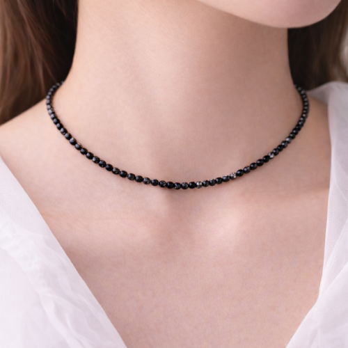 Чокер ДИНОСА с обсидианом фото 3