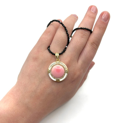 Колье ДИНОСА с перламутром и шпинелью фото 3