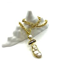 Колье ДИНОСА с крупным барочным жемчугом