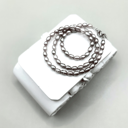 Бусы ДИНОСА с речным жемчугом фото 2