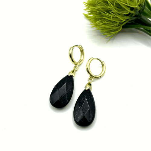 Серьги ДИНОСА с авантюрином — 