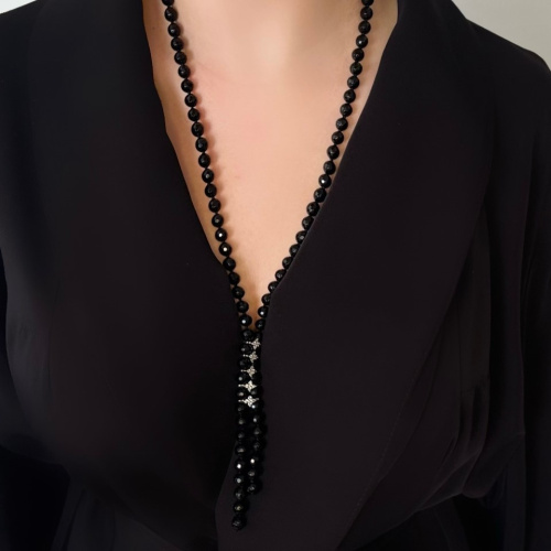 Бусы-галстук ДИНОСА с перламутром фото 4