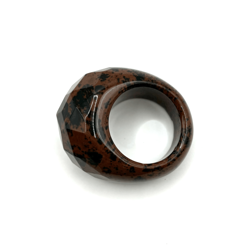 Кольцо ДИНОСА из обсидиана фото 2