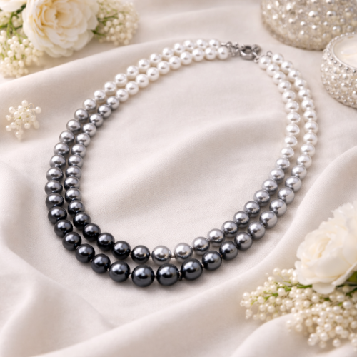 Бусы ДИНОСА с перламутром