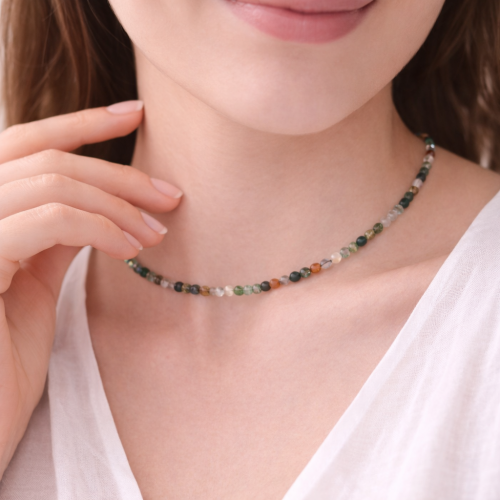 Чокер ДИНОСА с индийским агатом