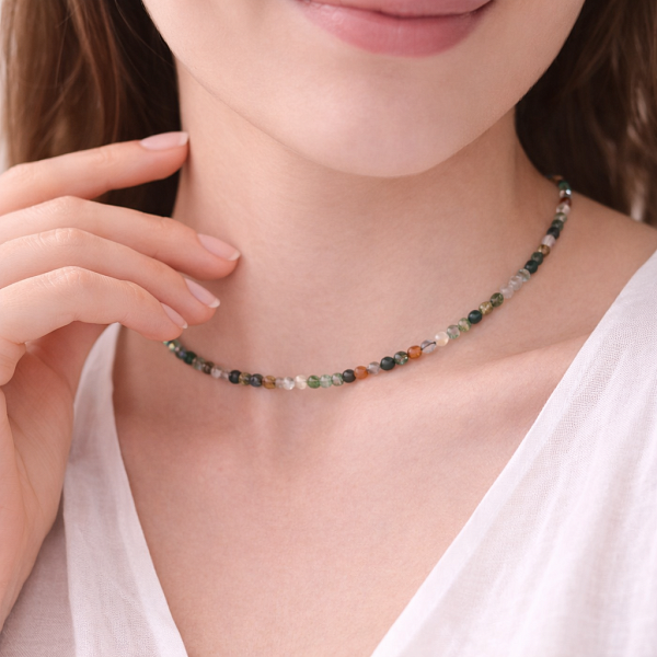 Чокер ДИНОСА с индийским агатом