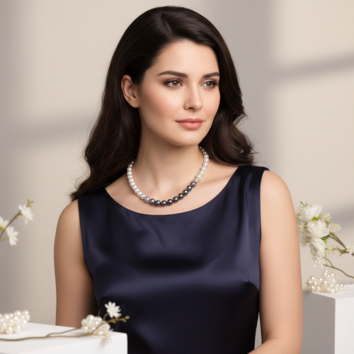 Бусы ДИНОСА с перламутром фото 2