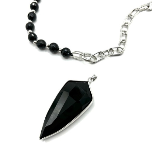 Колье ДИНОСА с агатом фото 2