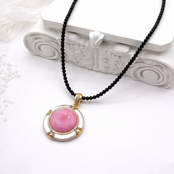 Колье ДИНОСА с перламутром и шпинелью