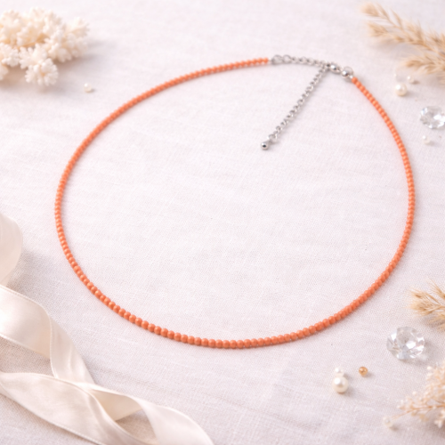 Чокер ДИНОСА с кораллом фото 2