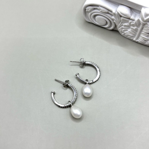 Серьги-трансформер ДИНОСА с речным жемчугом — 