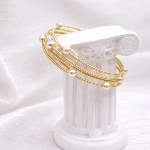 Браслет Диноса Коллекция "Жемчуг в золоте" №5 — 