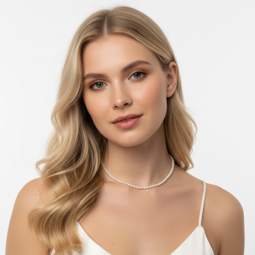 Бусы ДИНОСА с речным жемчугом фото 4