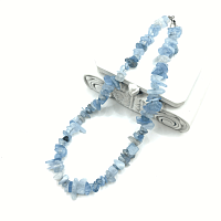 Бусы ДИНОСА с аквамарином