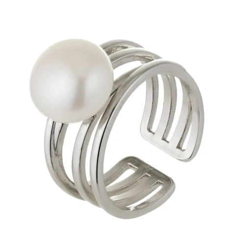 Кольцо ДИНОСА с речным жемчугом