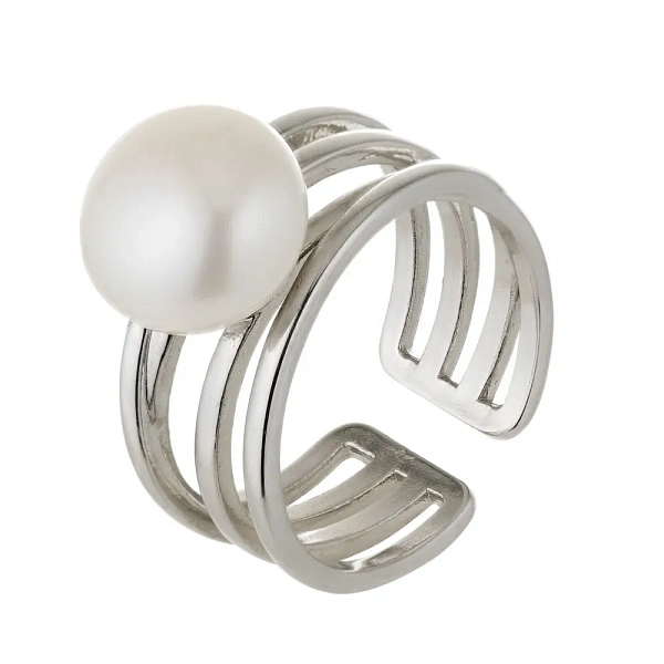 Кольцо ДИНОСА с речным жемчугом