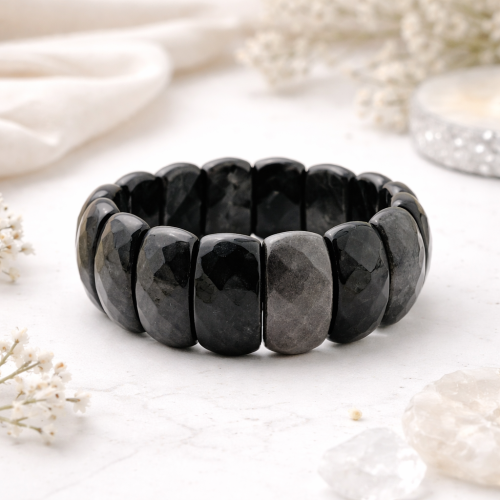 Браслет ДИНОСА с обсидианом — 