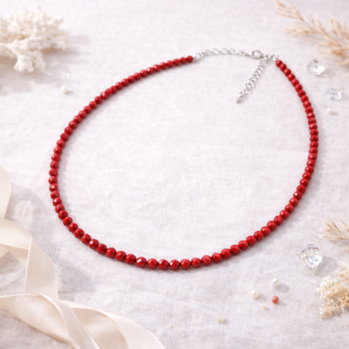 Чокер ДИНОСА с кораллом