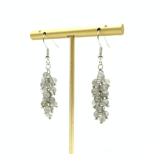 Серьги ДИНОСА с лабрадоритом —  фото 3