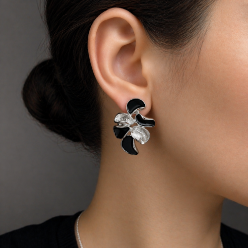 Серьги "Листья" —  фото 3