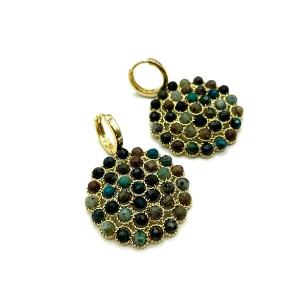 Серьги ДИНОСА с бирюзой