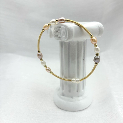 Браслет Диноса Коллекция "Жемчуг в золоте" —  фото 3