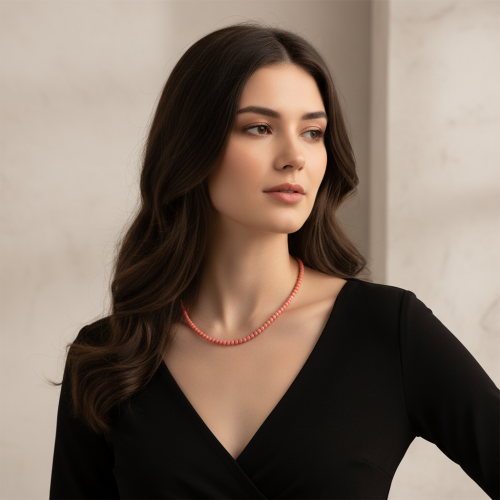 Чокер ДИНОСА с кораллом фото 3