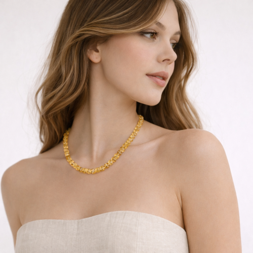 Бусы ДИНОСА с цитрином фото 4