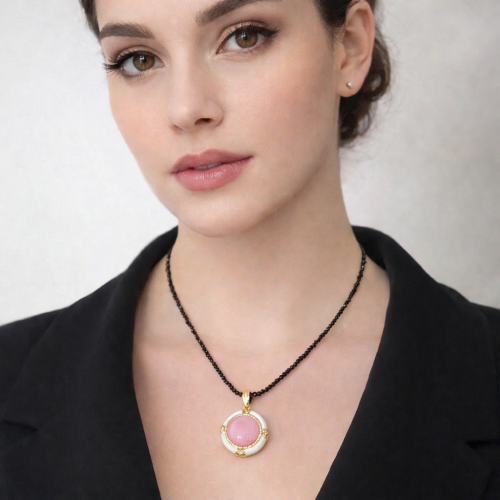 Колье ДИНОСА с перламутром и шпинелью фото 4