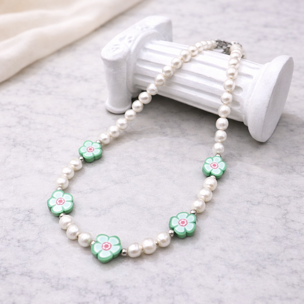 Колье ДИНОСА с речным жемчугом