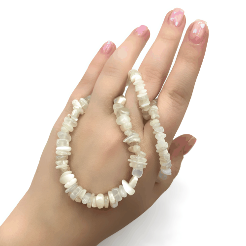 Бусы ДИНОСА с лунным камнем фото 3