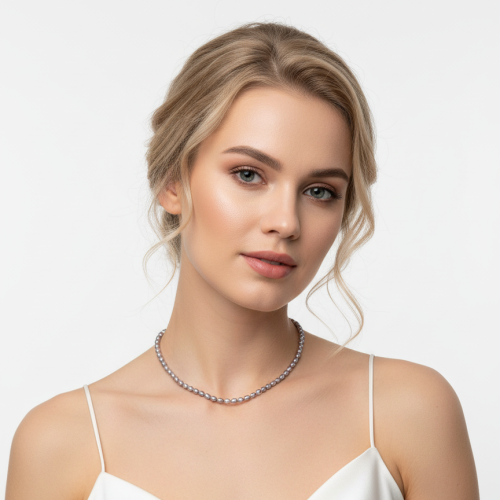 Бусы ДИНОСА с речным жемчугом фото 4