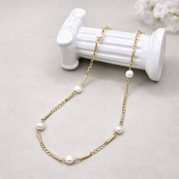 Колье ДИНОСА с речным жемчугом