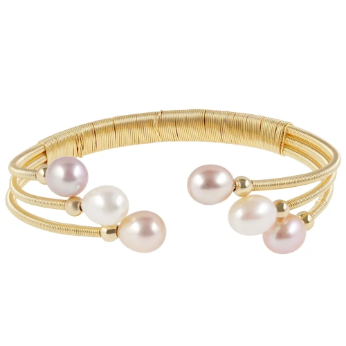 Браслет Диноса Коллекция "Жемчуг в золоте" №6 — 