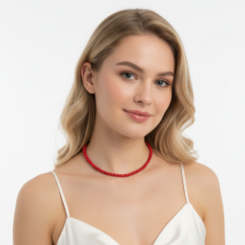 Бусы ДИНОСА с кораллом фото 4