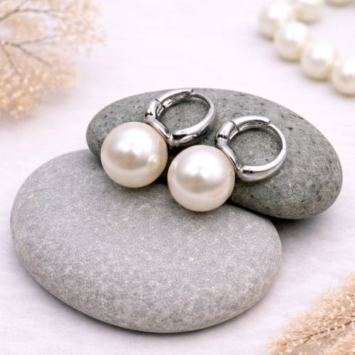 Серьги ДИНОСА с жемчугом Майорка — 