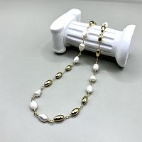 Колье ДИНОСА с речным жемчугом